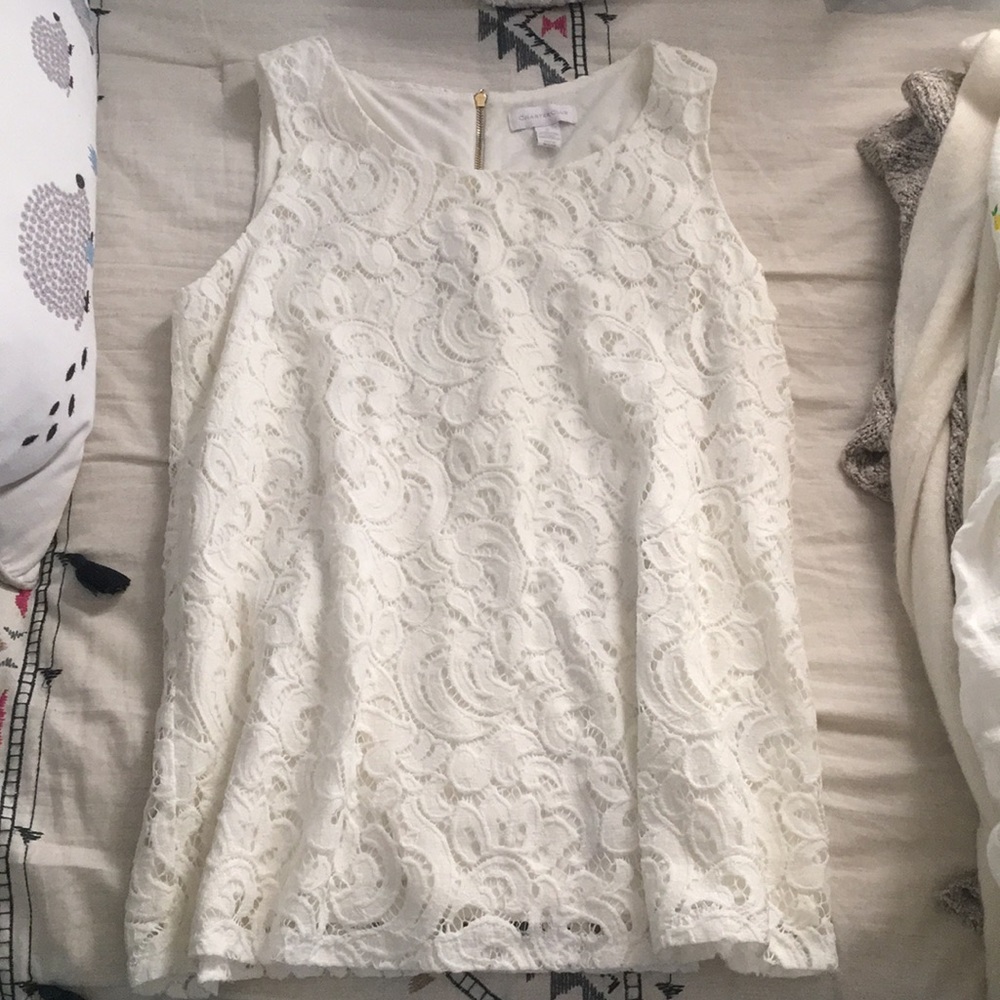 Ivory Lace Blouse (Charter Club)